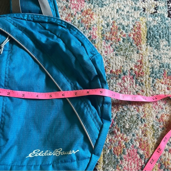 Eddie Bauer Hiking Backpack Sling Back Shoulder Bag Lightweight Blue & Gray - Picture 3 of 6